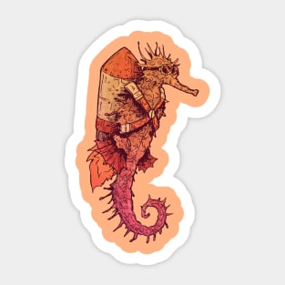 Seahorse Rocket. Sticker